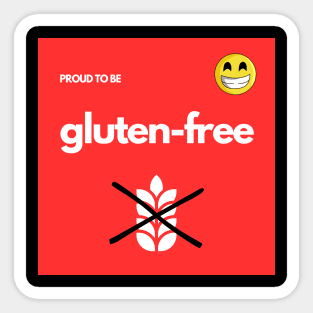 Proud To Be Gluten-Free - Red Sticker